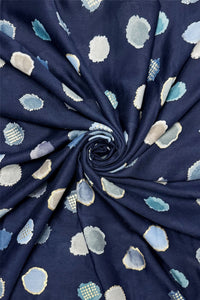 Foiled Polka Dot Frayed Scarf