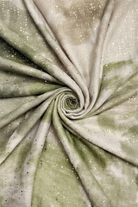 Watercolour Foiled Speckle Frayed Scarf