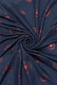 Red Poppy Foiled Print Scarf