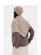 Large Plain Wool Triangle Pull Through Scarf