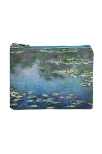 Claude Monet Water Lily Print - Mini Clutch