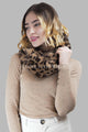 Soft Furry Leopard Print Snood - Fashion Scarf World