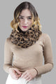 Soft Furry Leopard Print Snood - Fashion Scarf World