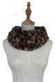 Soft Furry Leopard Print Snood - Fashion Scarf World