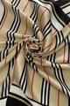Silk Style Fashion Stripe Square Scarf