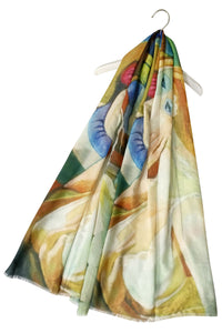 Impressionist Style Portrait Print Scarf - Fashion Scarf World