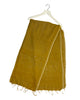 Plain Colour Wool Tassel Scarf - Mustard