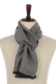 Plain Colour Print Frayed Men Scarf - Fashion Scarf World