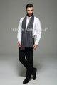 Dot, Tartan & Hounds - tooth Print Frayed Men Scarf - Fashion Scarf World