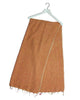 Plain Colour Wool Tassel Scarf - Orange