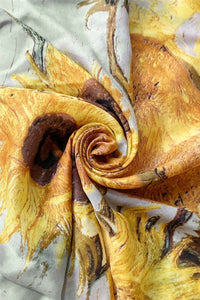 Colourful Van Gogh Sunflowers Silk Scarf - Fashion Scarf World