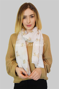 Golden Labrador Dog Print Scarf - Fashion Scarf World