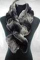 Two Tone Faux Fur Scarf (Wide) - Fashion Scarf World