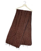 Plain Colour Wool Tassel Scarf - Maroon