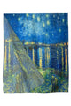 Van Gogh Post Impressionist Starry Night Over The Rhone Painting Print Art Silk Scarf