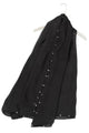 Plain Sheen Silk Scarf with Beaded Trim