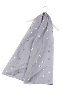 Silver Bee Print Scarf - Fashion Scarf World