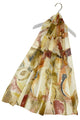 Oil Pastel Fruit Print Chiffon Scarf - Fashion Scarf World