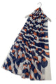 Abstract Zebra & Leopard Print Frayed Scarf