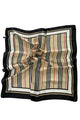 Silk Style Fashion Stripe Square Scarf