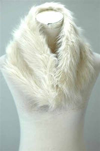 Colour Faux Fur Snood Cream