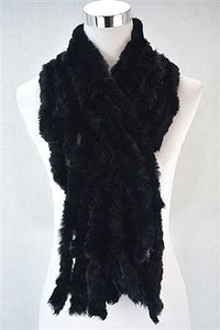 Wide Real Fur Scarf - Fashion Scarf World