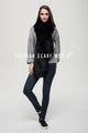 Soft Fur Long Scarf - Black - Fashion Scarf World