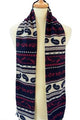 Reversible Paisley Print Frayed Silk Men's Scarf - Fashion Scarf World