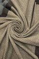 Houndstooth Check Print Frayed Scarf