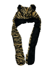 Long Tiger Stripes Animal Hat With Pockets