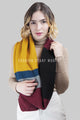 Colour Block Stripe Knitted Snood - Fashion Scarf World