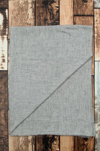 Plain Shaded Colour Pure Cashmere Scarf - Stone Grey - Fashion Scarf World