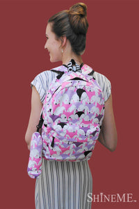 Fox Face Backpack With Pencil Case - Fashion Scarf World