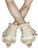 Plain Real Fur Fingerless Mittens