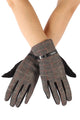 Tartan & Buckle Gloves - Fashion Scarf World