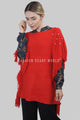 Pearl & Bead Shoulder Knitted Poncho - Fashion Scarf World
