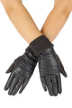 Faux Leather & Suede Style Gloves - Fashion Scarf World