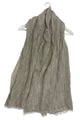 Casual Plain Frayed Linen Scarf