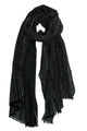 Stitches Pattern Frayed Scarf