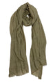 Stitches Pattern Frayed Scarf