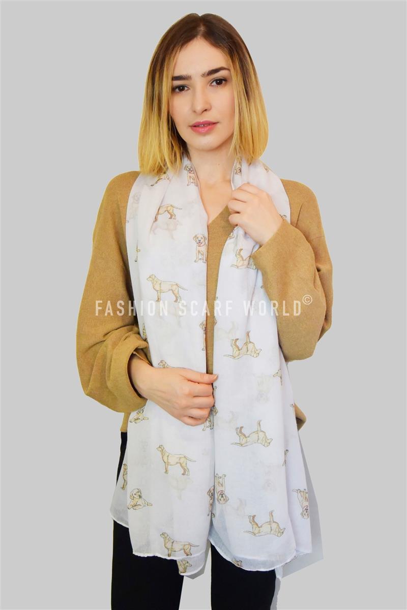 Golden Labrador Dog Print Scarf– Fashion Scarf World