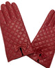 Real Leather Square Quilted Gloves