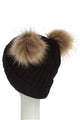 Double Pom Pom Beanie Hat - Fashion Scarf World