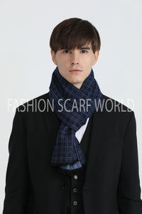 Fine Check Men/Unisex Scarf