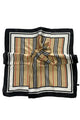 Silk Style Fashion Stripe Square Scarf