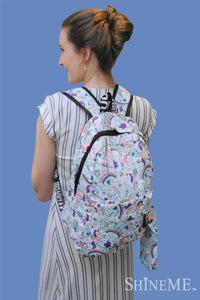 Rainbow & Unicorn Backpack With Pencil Case - Fashion Scarf World