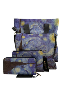 Van Gogh Starry Night Print - Shopper - Fashion Scarf World