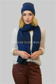 Metallic Thread Knitted Hat & Scarf Set - Fashion Scarf World