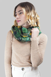 Colourful Tartan Soft Snood - Fashion Scarf World