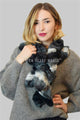 Wide Furry Ruffle Pull Through Scarf - Fashion Scarf World